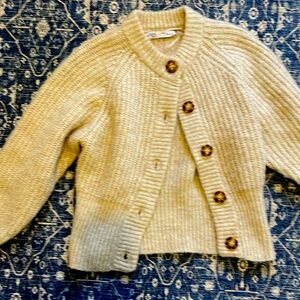 Zara chunky cardigan slightly cropped